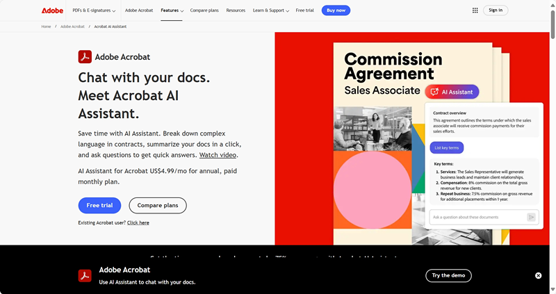 Acrobat AI Assistant
