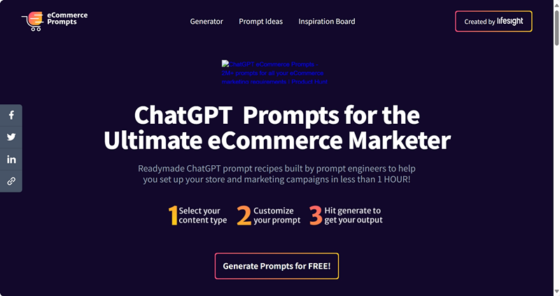 eCommerce ChatGPT Prompts
